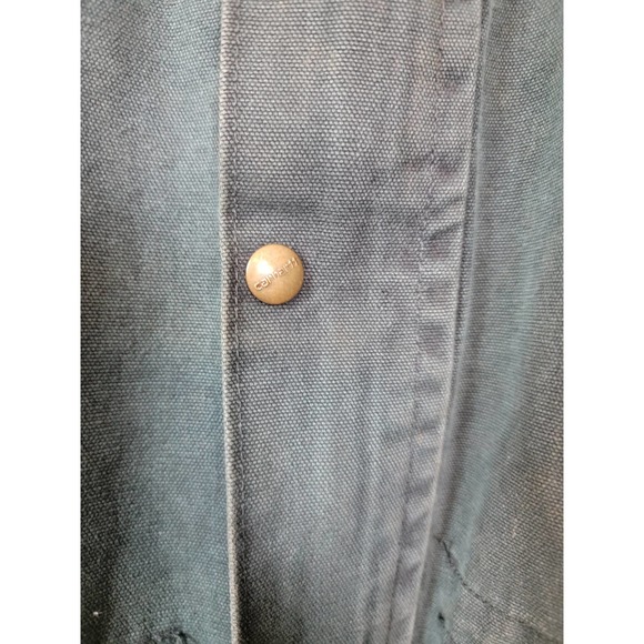 Vintage Carhartt Barn /Chore Zip and Snap Up Jacket Men's XL Green Cotton 1999 - Picture 5 of 10